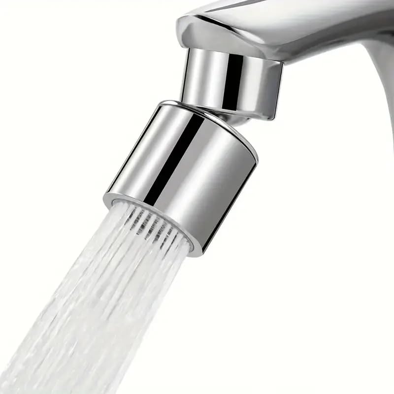 Aireador para Grifo de Cocina y Lavabo, Atomizador Grifo, Adaptador Grifo Cocina, Difusor Compatible con la Mayoría de Grifos, Giro 360° y Angulo de 45º, Apto para 2 Modos de agua