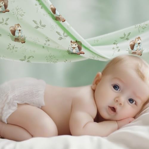 Image of Mosebears Unisex Rayon Made from Bamboo Sleep Sack with 2-Way Zipper,2.5 Tog Baby Winter Sleep Sack(Green Animal,6-18 Months)