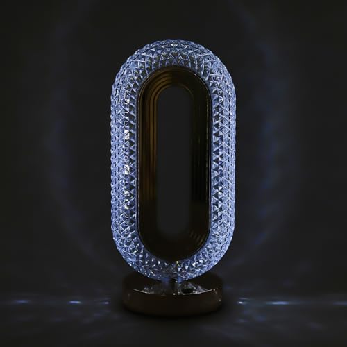 Image of Lexton Crystal Lamp with Touch Control LED Light | Color Changing, Adjustable Brightness, USB Charging, Portable, Night Desk Lamp for Bedroom, Living Room, Study, Decoration, GIF | (Pack of 1)