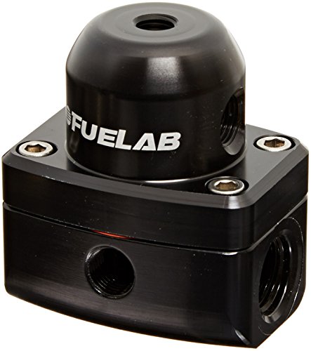 Fuelab 54501-1 Universal Black Efi Adjustable Mini Fuel Pressure Regulator