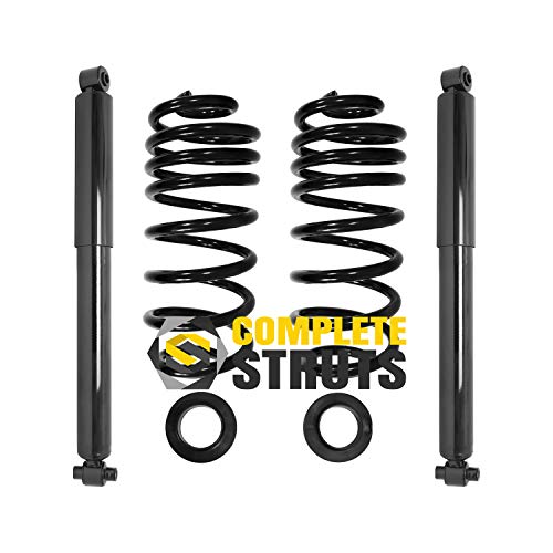 Rear Air Suspension to Passive Gas Shocks Absorbers & Coil Springs Conversion Kit Replacement for 2002-2009 Chevrolet Trailblazer (Pair)