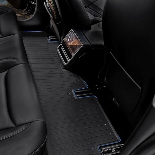 OEDRO Floor Mats Fits for Tesla Model Y 5-Seater 2024-2020 Custom Fit All Weather TPE Automotive Interior Cargo Liners Trunk Mats Accessories for Model Y (NOT for Model Y Juniper) 6 Pcs Mats Set by OEDRO - Image 5