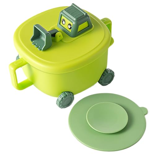 kivrimlarv Cuenco con ventosa para niños, cuenco de dibujos animados para niños, vajilla con ventosa con uso versátil y diseño apto para niños para sopa, frutas o arroz, 3.94 x 6.3 x 4.84 pulgadas