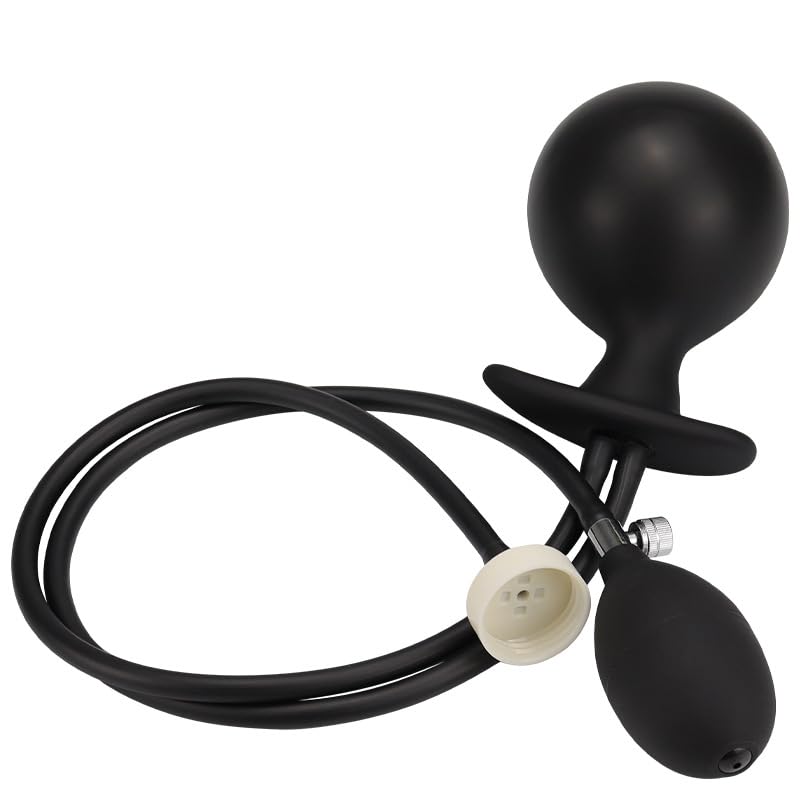 Sm Silicone Anal Trainer Adult Sex Toy Inflatable Anal Plug Unisex Butt Game Sex Toy Stimulator for Couple