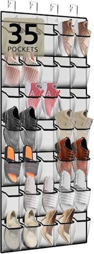 Catálogo de Zapateras colgantes - los más vendidos. 44 Zapatero sobre La Puerta con 35 Grandes Bolsillos De Malla, Zapatero Colgante, Adecuado para Guardar Zapatos, Accesorios, Juguetes, Artículos De Tocador, Artículos De...