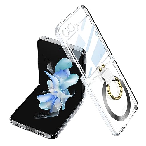 Coque Z Flip 5 Magsafe transparente rigide qui ne jaunit pas