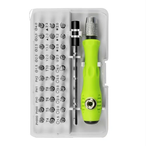 Set di cacciaviti di precisione 32 in 1 con manico antiscivolo, kit di riparazione magnetico per elettronica, telefono, laptop, orologio, fai da te, elettrodomestici