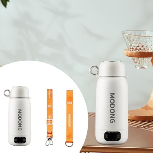 Hervidor eléctrico portátil con doble tapa para viaje miniatura 3