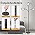 homakee LED Floor Lamp, Living Room Lamps, 3 Color Temperatures Bright Modern Tall Lamp, Adjustable Gooseneck Standing Lamp with Remote & Touch Control,Floor Lamp for Living Room, Bedroom, Office