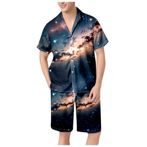 Ensemble chemise et short décontractés pour hommes idéal pour les vacances d'été