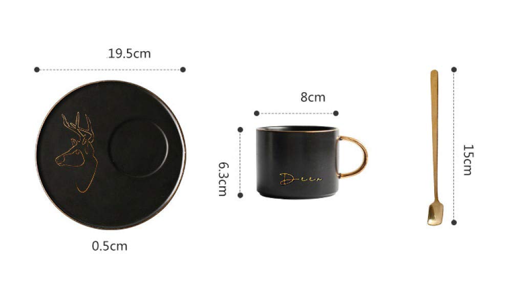 Zestaw Ceramicznych Filiżanek Do Kawy, Kubek Dla Pary, Angielski Zestaw Do Popołudniowej Herbaty, Praktyczny Kubek I Talerzyk Z Łyżeczką, Talerzyk Deserowy, Dostawa Dropshipping-02