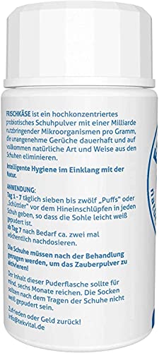 Frischkäse Schuhdeo - Das mikrobiologische Schuhpuder gegen Fußgeruch - Besser als ein Spray | Frische für Arbeitsschuhe… – Bild 6