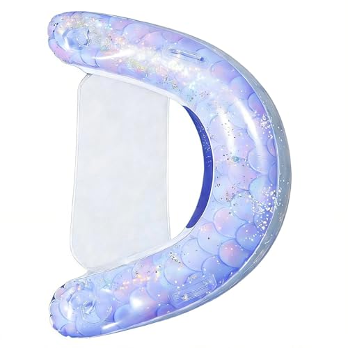 YROHGKPN Silla inflable gruesa en forma de U flotante salones, adaptador inflable rápido, cama flotante de agua, silla de salón flotante en forma de U