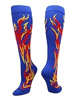 Algopix Similar Product 15 - MadSportsStuff Flame Socks Athletic