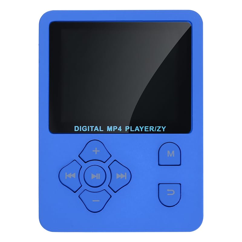 MP3 Player, Music Player with 16GB Micro SD Card, Build-in Speaker/Photo/Video Play/FM Radio/Voice Recorder/E-Book Reader, Supports up to 128GB (Dark Blue)