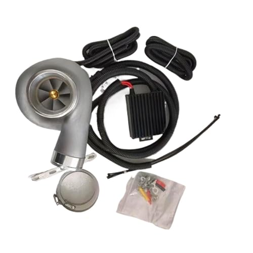 Electric Turbo Supercharger Kit Thrust Motorcycle Electric Turbocharger Air Filter Intake Compatible For All Car Improve Speed