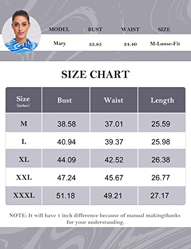 Tanst Sky Gym Shirts For Women, Funny Short Sleeve Workout Yoga Tunic Tops Summer Quick Dry Tennis Golf Apparel Sun Protection Quarter Zip V Neck Pullover Outdoor Running Hiking Clothes Blue 2Xl #TOP5