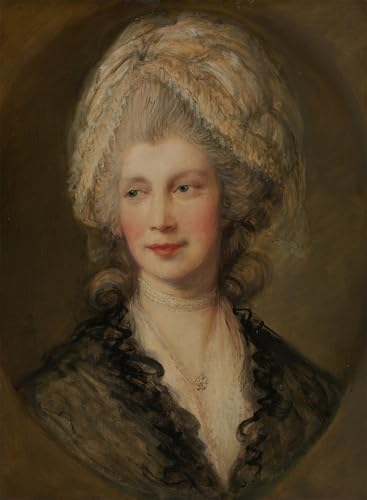 Peinture Reine Charlotte par Gainsborough - Toile 60x90cm pour Sublimer un Mur Vide