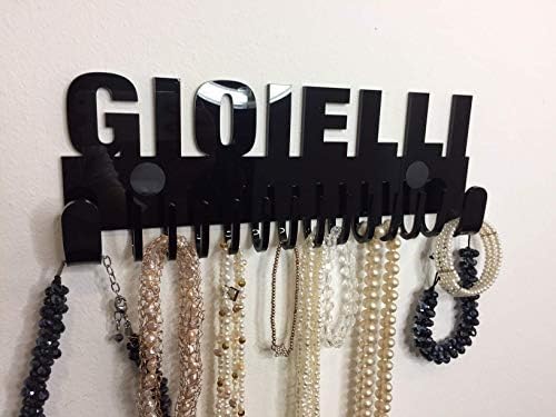 Galeara Wall Jewellery Holder Necklace Storage Wall Necklace Holder (Mika Gioielli Black) - Image 3