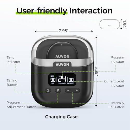 Image of AUVON Wireless 24 Modes TENS Unit Muscle Stimulator for Pain Relief, 6 Pads