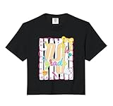 Preppy 4th Grade Back to School Fourth Grade Teachers Girls Comfort Colors Crop Top