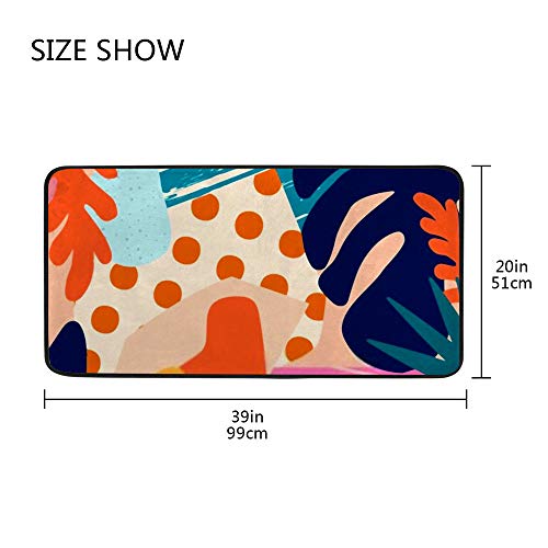 Tapis de cuisine antidérapant lavable pour sol carrelé sécurisé