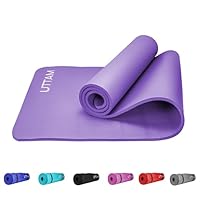 ZANGCO Yoga Mat - Multi-Purpose Extra Thick BNR Foam Exercise Mats, Suitable for Stretching, Pilates, Resistance Workout & Therapy, Home & Gym Equipment Accessory for Men Women Kids- 183X60CM (Purple)