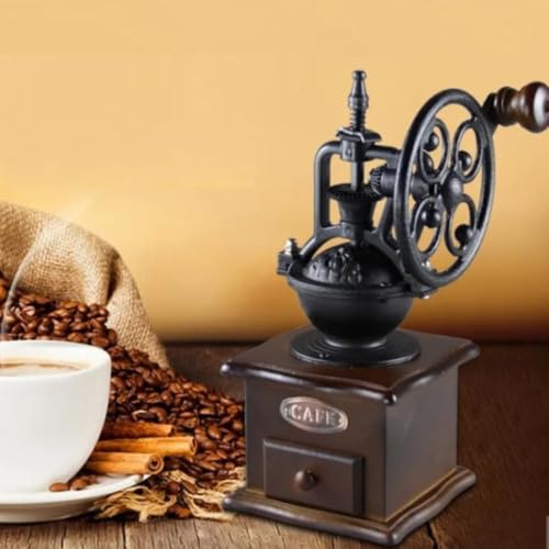 Molinillo de café de mano retro para evitar el sabor quemado del grano 6