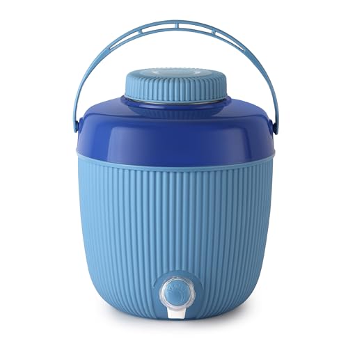 Cello Wow Insulated Water Jug | Wide Mouth for Cleaning | Leak Proof & Portable Water Jug | Easy to Carry | Ideal for Travel, Picnic, Homes, Offices, Shops, and Clinics | 4.7 litres, Blue