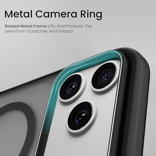 Image of CASEGEAR Bold Pro Back Cover Case Compatible with iPhone 17 Pro | 14.8 Feet Drop Protection | Compatible with MagSafe | 360 Complete Protection | Shockproof & Scratch Resistant | Black