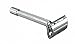 Edward London & Co. Classic Chrome Heavy Long Handle Double Edge Butterfly Open Safety Razor