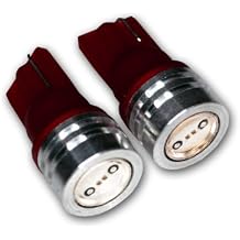 LEDLP-T10-RHP1 License Plate LED Light Bulbs T10 Wedge, High Power LED Red 2-pc Set