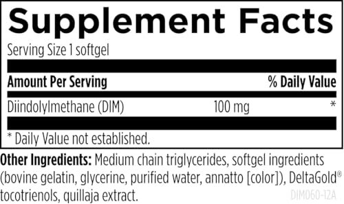 Designs for Health DIM-Evail - 100mg Diindolylmethane Supplement - Enhanced Absorption Technology DIM Supplement - May Support Healthy Estrogen Metabolism - Gluten Free + Non-GMO (60 Softgels) - Image 6