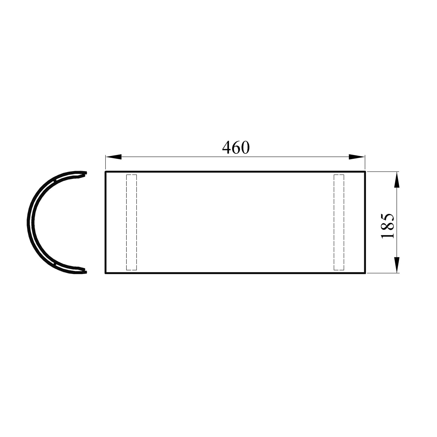 raik Thermoschild für Rauchrohr Ofenrohr Ø150 mm Länge 460 mm Hitzeschutz Stahl 2 mm Senotherm Beschichtung schwarz Made in EU