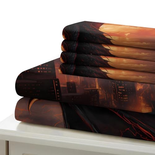 Housse de couette chat 220x240cm fermeture éclair lit king - 7