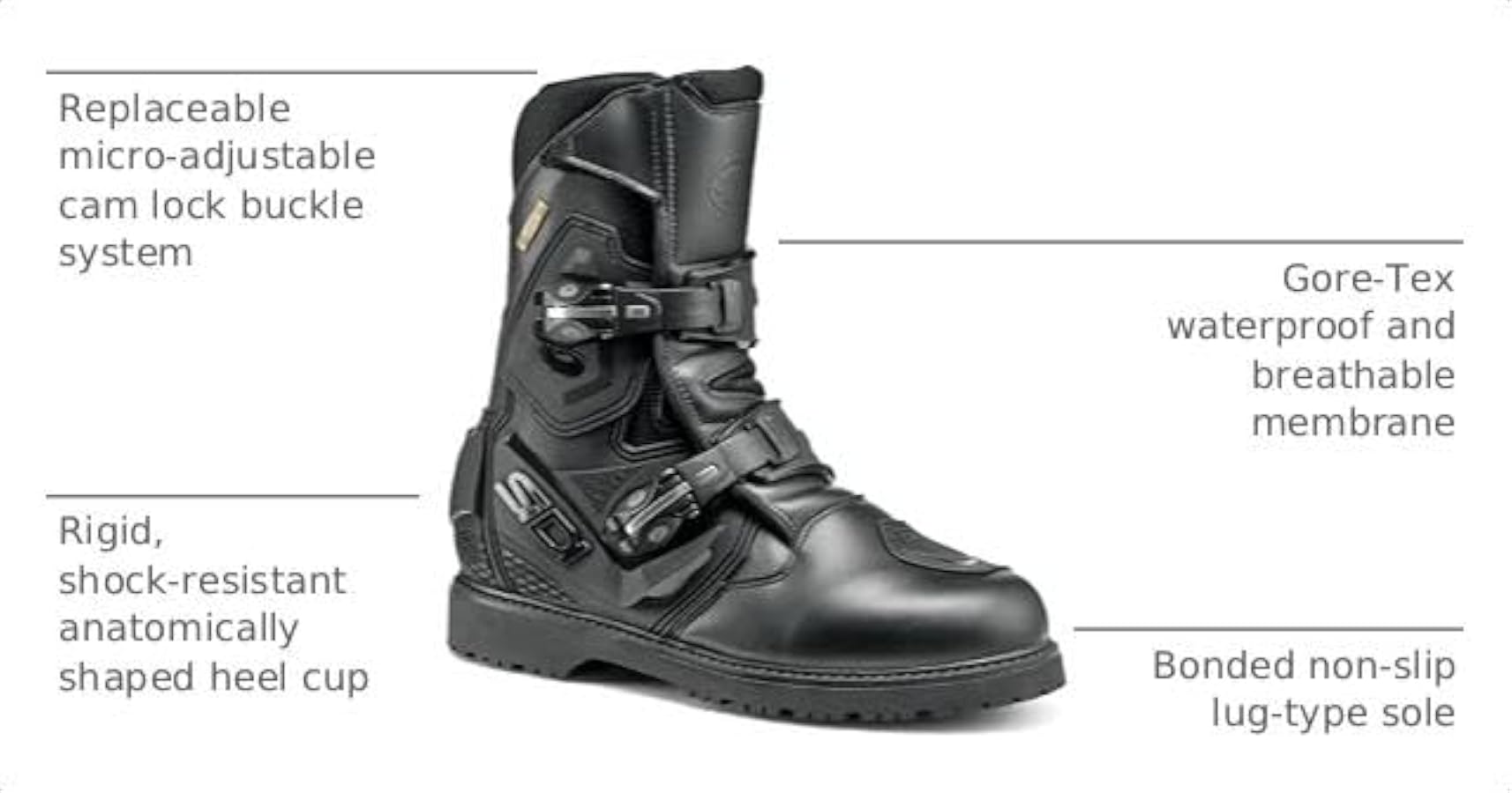 Amazon.com: Sidi Mid Adventure 2 Gore Touring Motorcycle Boots