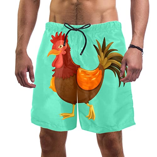 Maillots de bain hommes JDEZ Coq short de plage bleu