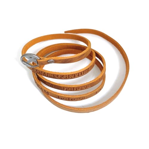 Pulsera envuelta de cuero genuino Rantanto unisex miniatura 3