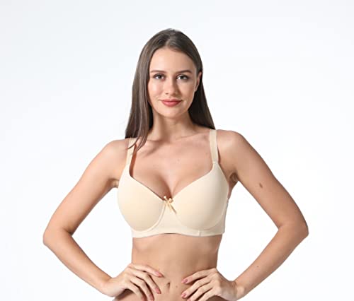 Viola's Secret Women Bras 6 Packs T-Shirt Bras Full Coverage Comfortable Everyday Wear Size A to DDD Cups Bra2