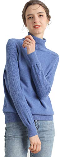 MeetMetro Maglione da Donna 100% Lana Merino