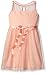 Emerald Sundae Girls' Lace/Mesh Overlay Illusion Dress with Ribbon Belt Dress