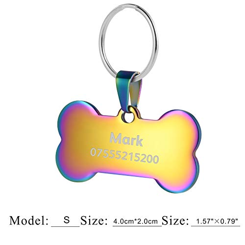 Targhetta Personalizzata Per Cani Targhetta Personalizzata Per Cane O Gatto – In Acciaio, Con Nome E Telefono Incisi Collana Con Nome - Foto 5