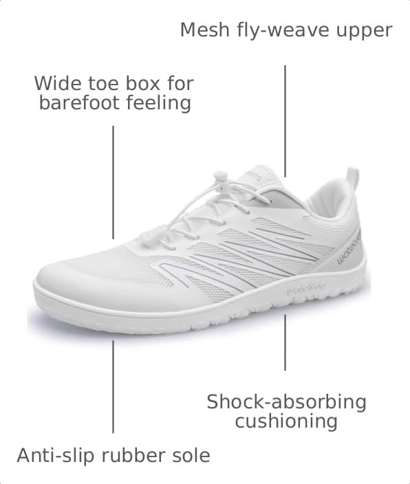 Image of WateLves Barefoot Shoes Men Women Wide Width Minimalist Zero Drop Shoes Trail Running Walking Sneakers