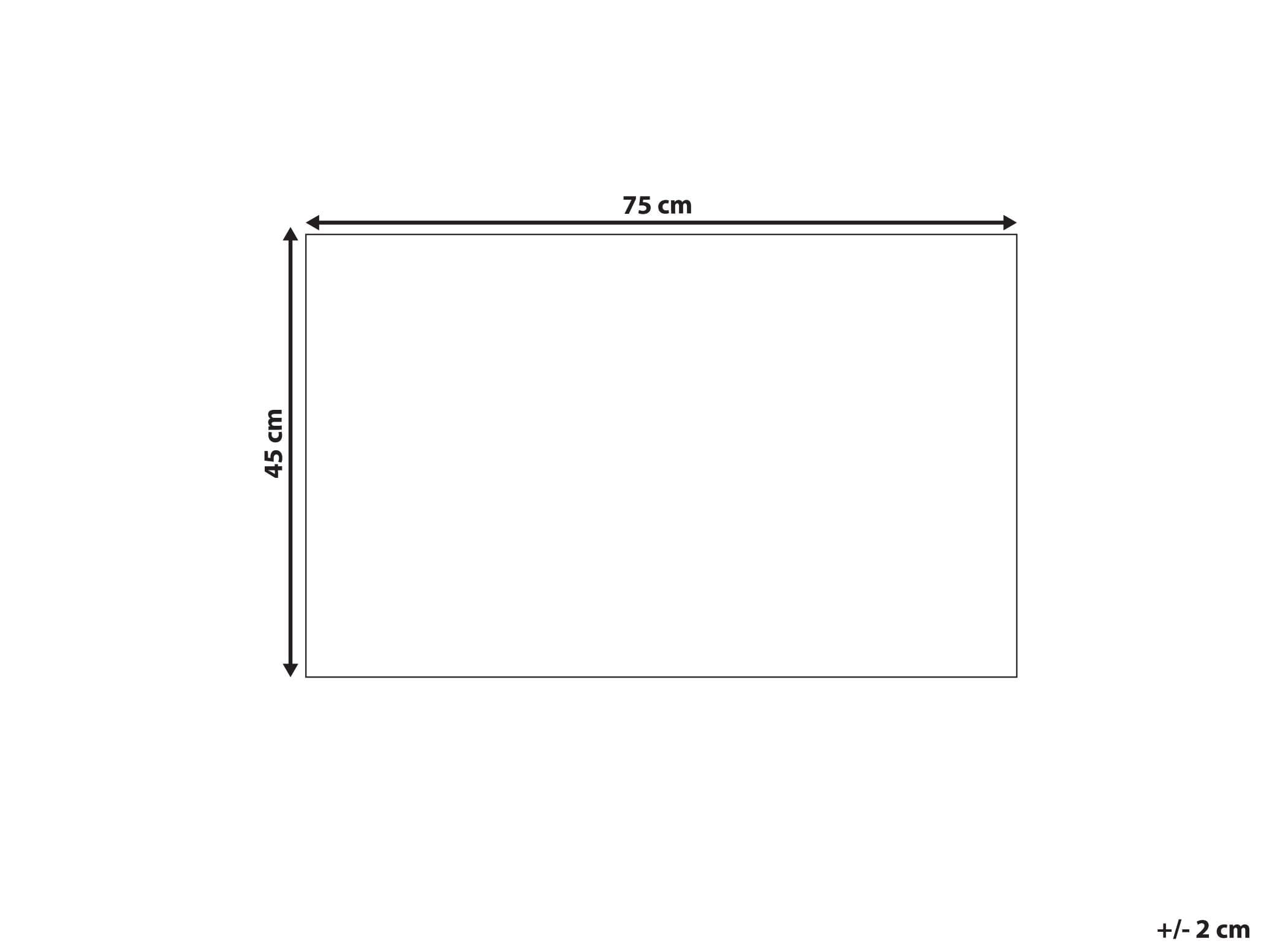Beliani Ethno Fußmatte Kokosfaser grün rechteckig 45x75 cm rutschfest Indoor Tatalik