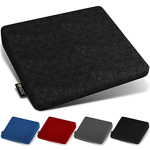 Medipaq - Cojín de espuma viscoelástica para apoyo de espalda, corrección de postura, alivio del dolor y aumento de la altura - Cojín ortopédico - lavable y transpirable cubierta de malla 3D Cover
