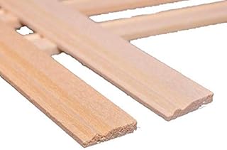 Melody Jane Dollhouse Bare Wood Skirting Board 17.3/4 X 1/8 Coving 450mm X 15mm Pack of 5