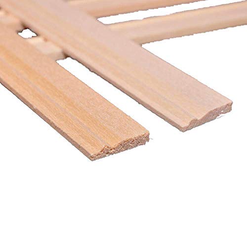 Melody Jane Casa de Muñecas Madera en Bruto Rodapié 17.3/4 X 1/8 Bovedilla 450mm X 15mm Paquete De 5