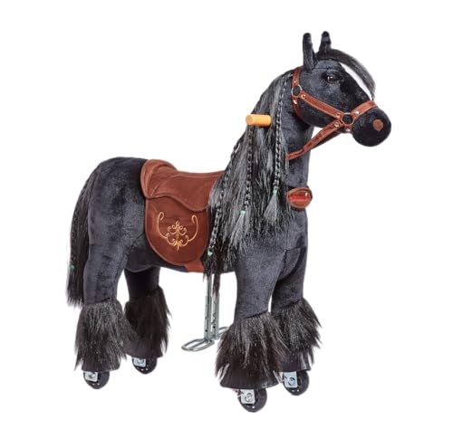 PONNIE Cheval à roulettes Ebony S