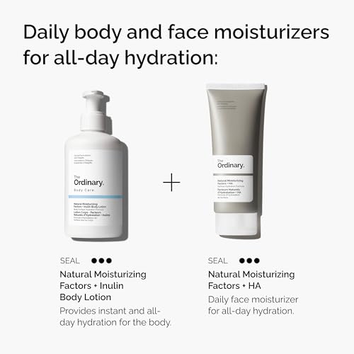 Image of The Ordinary Natural Moisturizing Factors + Inulin Body Lotion, Lightweight Hydration for All-Day Moisture & Skin Barrier Support, Accepted by the National Eczema Association, 8.1 Fl Oz