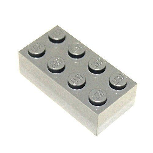 LEGO Parts and Pieces: Dark Gray (Dark Stone Grey) 2x4 Brick x50